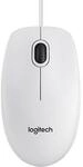 Logitech B100 Kabelgebundene Maus Wei&szlig; Bulk