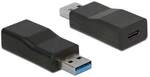 DeLOCK USB 3.1 Adapter USB-A zu USB-C Gen2 aktiv St./Bu. 65696 schwarz