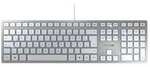 Cherry KC 6000 Slim Tastatur kabelgebunden, Silber