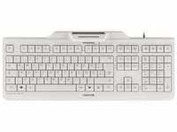 Cherry KC 1000 SC Keyboard mit Smart Card Reader USB weiß-grau JK-A0100DE-0