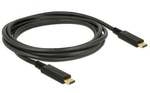 Delock USB 3.1 Gen 1 (5 Gbps) Kabel Type-C zu Type-C 2 m PD 3 A E-Marker