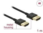 Delock Kabel High Speed HDMI mit Ethernet - HDMI Stecker HDMI Stecker 3D 1m