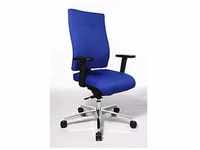 Topstar Bürodrehstuhl PROFI STAR 15, ergonomische Rückenlehne, blau PS49H W56