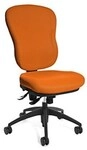 Topstar B&uuml;rodrehstul WELLPOINT 30 SY, Hochlehner m. Formschaum-Polsterung,orange