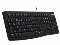 Logitech K120 Kabelgebundene Tastatur US Layout Schwarz 920-002509