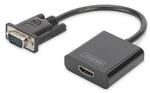 DIGITUS VGA Adapter VGA zu HDMI St./Bu. FHD schwarz DA-70473