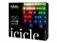 twinkly Smarte Lichterkette ICICLE mit 190 LED RGBW, 5m, WiFi, IP 44 TWI190SPP-TEU
