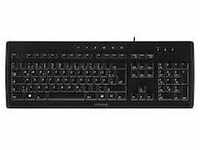 Cherry Stream Tastatur USB schwarz UK/US Layout mit Euro Symbol JK-8500EU-2