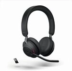 Jabra Evolve 2 65 MS Wireless Bluetooth Stereo USB-C Headset schwarz