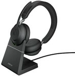 Jabra Evolve 2 65 Stereo Headset, UC-Version, Bluetooth, USB-A Adapter, inkl.