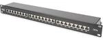 Digitus Patch Panel 48,3cm 19Zoll 24Port Cat6 geschirmt schwarz