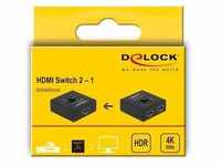 Delock HDMI 2 - 1 Umschalter bidirektional 4K 60 Hz kompakt 64072