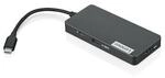 Lenovo 7-in-1 USB-C Hub Schwarz, HDMI, 3x USB-A, Ethernet, 1x USB-C, Card Reader