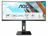 AOC CU34P2A 86,4cm (34“) UWQHD VA Monitor Curved 21:9 HDMI/DP/USB 100Hz FreeSync