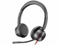 Poly 8X225AA, Poly Blackwire 8225 USB-C Stereo-Headset + USB-C/A-Adapter, ANC,