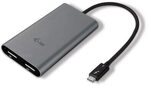i-tec Thunderbolt3 zu Dual Display Port Video Adapter grau 1x5K oder 2x4K