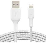 Belkin Lightning Lade/Sync Kabel ummantelt mfi zertifiziert 2m Wei&szlig;