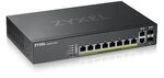 ZyXEL GS2220-10HP 8-Port + 2x SFP/Rj45 Gigabit L2 managed PoE+ Switch, 180W