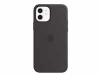 Apple Original iPhone 12/12 Pro Silikon Case mit MagSafe schwarz MHL73ZM/A