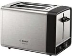 Bosch TAT5P420DE Toaster, Kompakt DesignLine, Edelstahl