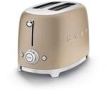 SMEG TSF01CHMEU 50s Style 4 Scheiben Toaster Champagner-Matt