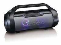 Lenco SPR-070BK Boombox mit PLL FM-Radio, Bluetooth, USB, SD, Licht A004225