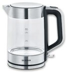 Severin WK 3420 Wasserkocher 2200W 1,7l transparent/schwarz/silber