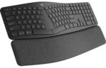 Logitech Ergo K860 Tastatur Schwarz, kabellos, Bluetooth, ergonomisch,