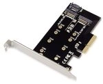 Conceptronic EMRICK04B 2-in-1-M.2-SSD-PCIe-Adapter