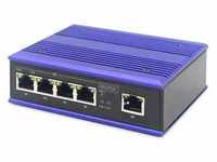 DIGITUS Fast Ethernet Industrieller 4x Port Switch + 1x Uplink Port DN-650107