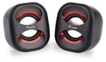 EQUIP 245331 Mini USB-Lautsprecher, Black/Red [Schwarz und Rot]