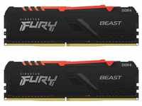 16GB (2x8GB) KINGSTON FURY Beast RGB DDR4-3600 CL17 RAM Gaming Arbeitsspeicher