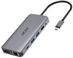 Acer 12-in-1 Mini Dock (USB Type-C zu 2x USB 3.2, 2x HDMI, 1x VGA, 1x DP)
