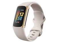 Fitbit Charge 5 Fitness-Tracker Weiß/Gold FB421GLWT