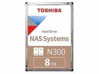 Toshiba N300 HDWG480UZSVA 8TB 256MB 7.200rpm 3,5 Zoll SATA 6 Gbit/s Bulk