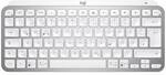 Logitech MX Keys Mini Pale Grey - Kabellose Kompakte Performance Tastatur,