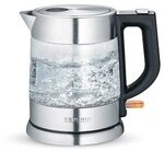 Severin WK 3468 Glas-Wasserkocher 2200W 1l transparent/schwarz/silber