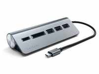 Satechi Type-C Aluminium USB Hub & Card Reader space gray ST-TCHCRM