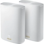 ASUS ZenWiFi XP4 Hybrid AX1800 + AV2 2er Pack Wei&szlig; Mesh WiFi 6 System