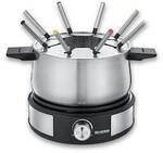 Severin FO 2471 Fondue-Cr&ecirc;pes-Kombi 1500 W Edelstahl schwarz
