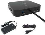 i-tec USB-C HDMI DP Docking Station mit Power Delivery 100W + 112W Univ. Char.