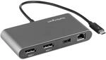 StarTech.com Dual-Monitor Thunderbolt Mini-Dock, 4K 60Hz DisplayPort,