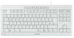Cherry Stream Keyboard TKL Kabelgebundene Tastatur Wei&szlig;-Grau