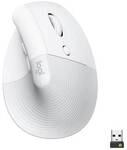 Logitech Lift Vertical Offwhite - Ergonomische Kabellose Maus