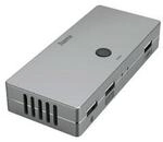 Hama 00200135 KVM-Umschalter Connect2Switch, inkl. Kabel, 4 Ports