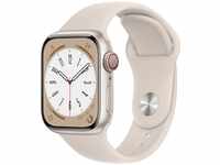 Apple MNHY3FD/A, Apple Watch Series 8 LTE 41mm Aluminium Polarstern Sportarmband