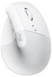 Logitech Lift f&uuml;r Mac Offwhite - Vertical Ergonomische Kabellose Maus