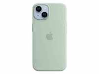 Apple Original iPhone 14 Silikon Case mit MagSafe Agavengrün