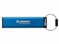 Kingston 32 GB IronKey Keypad 200 Verschlüsselter USB-Stick Metall USB 3.2 Gen1