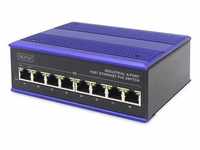 DIGITUS Fast Ethernet PoE Industrieller 8x Port Switch DN-650108